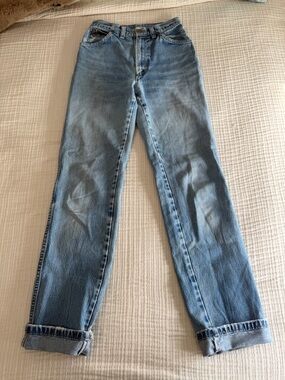 Wrangler Light Blue Juniors Straight Jeans